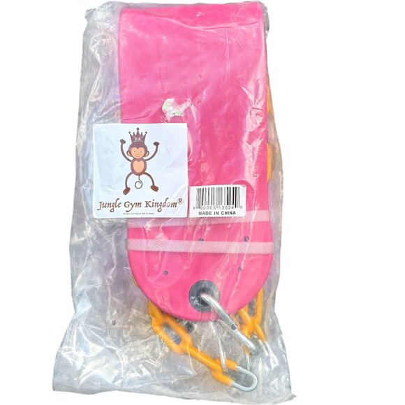 Jungle Gym Kingdom Yellow Chain & Pink Swing Seat New - Picture 1 of 1